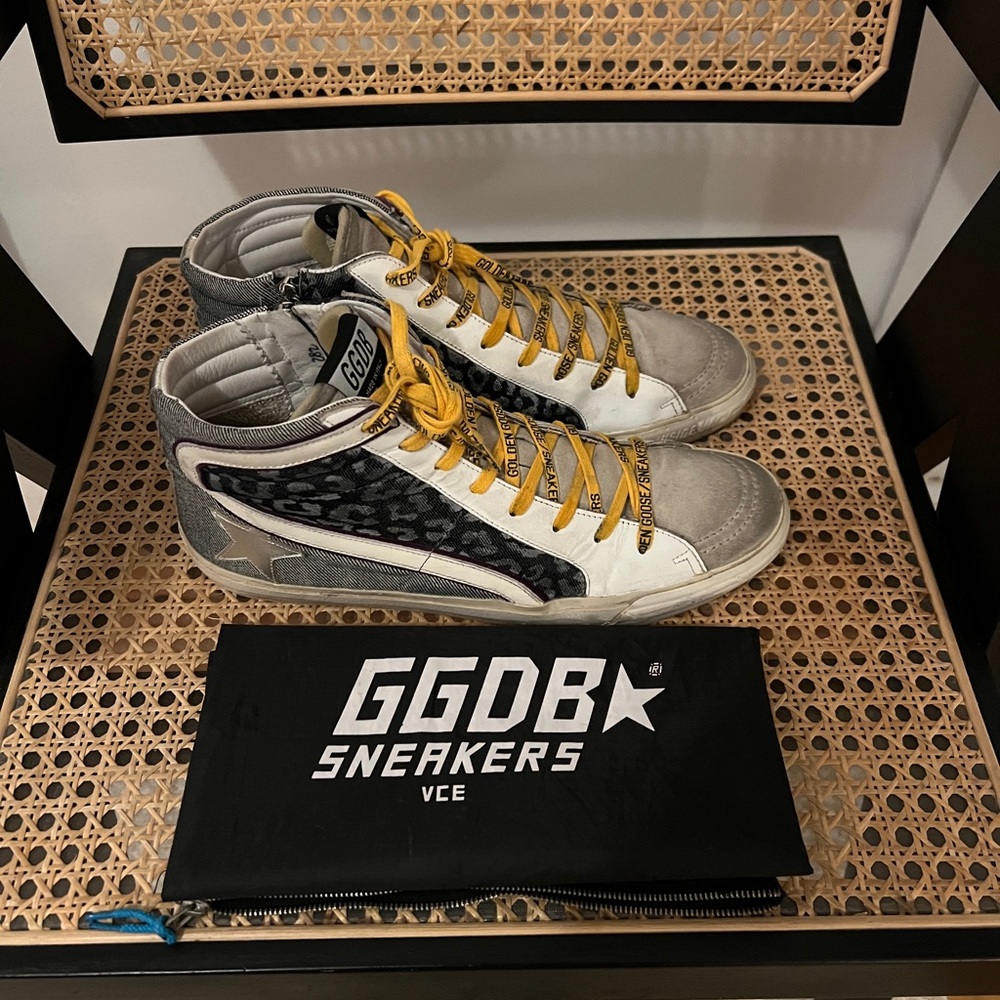 Golden Goose LAB Limited Edition Slide sneakers in denim & suede